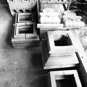 ปูนปั้น เสาโรมัน GRC คิ้วบัว บัวโค้ง เสาโรมัน งานปูนปั้น เสาโรมัน