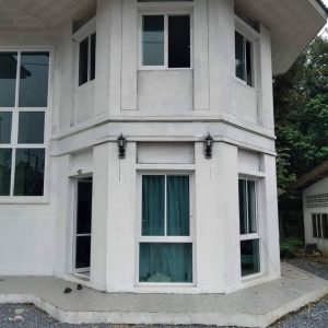 ปูนปั้น เสาโรมัน GRC คิ้วบัว บัวโค้ง เสาโรมัน งานปูนปั้น เสาโรมัน