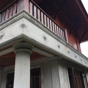 ปูนปั้น เสาโรมัน GRC คิ้วบัว บัวโค้ง เสาโรมัน งานปูนปั้น เสาโรมัน