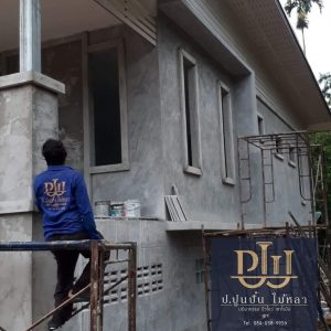 งานติดตั้ง บัวประตูหน้าต่าง ขอบบัวคาน ขนาด 0.10×0.05 หน้างาน ช้างกลาง 4