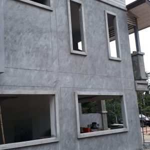 งานติดตั้ง บัวประตูหน้าต่าง ขอบบัวคาน ขนาด 0.10×0.05 หน้างาน ช้างกลาง 3